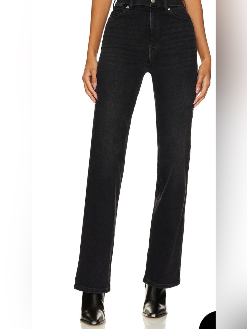 NEW - Dr. Denim Moxy Black Women's Straight-Leg Jeans